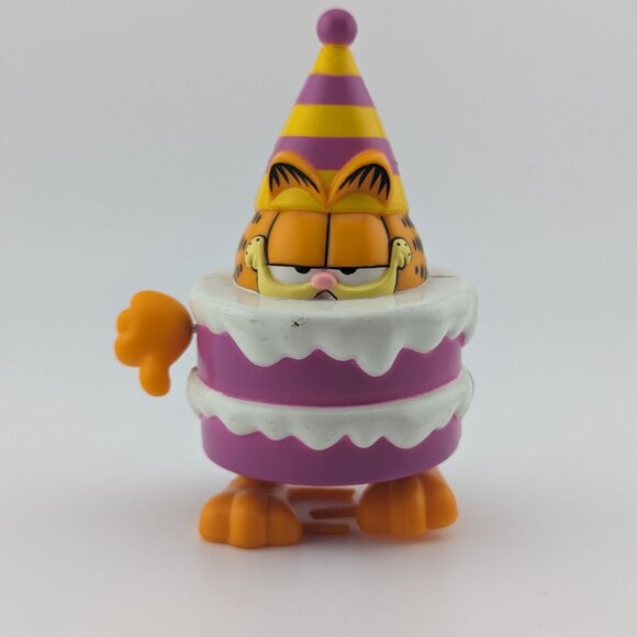 Bundle of 9 vintage collectible Garfield and Odie festive toys and cake topper - Picture 7 of 11